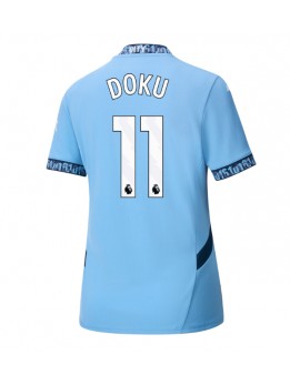 Manchester City Jeremy Doku #11 Heimtrikot für Frauen 2024-25 Kurzarm